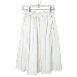 Le Bon Shoppe Pull on Jersey Skirt in Vintage White NWT